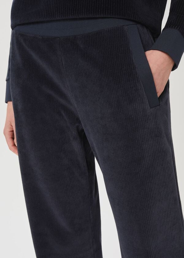 Hobbs Erin Velvet Trouser Midnight Navy