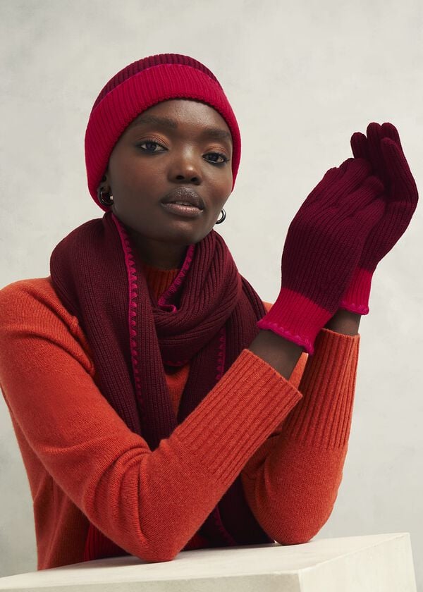 Hobbs Esme Scarf Rhubarb Red