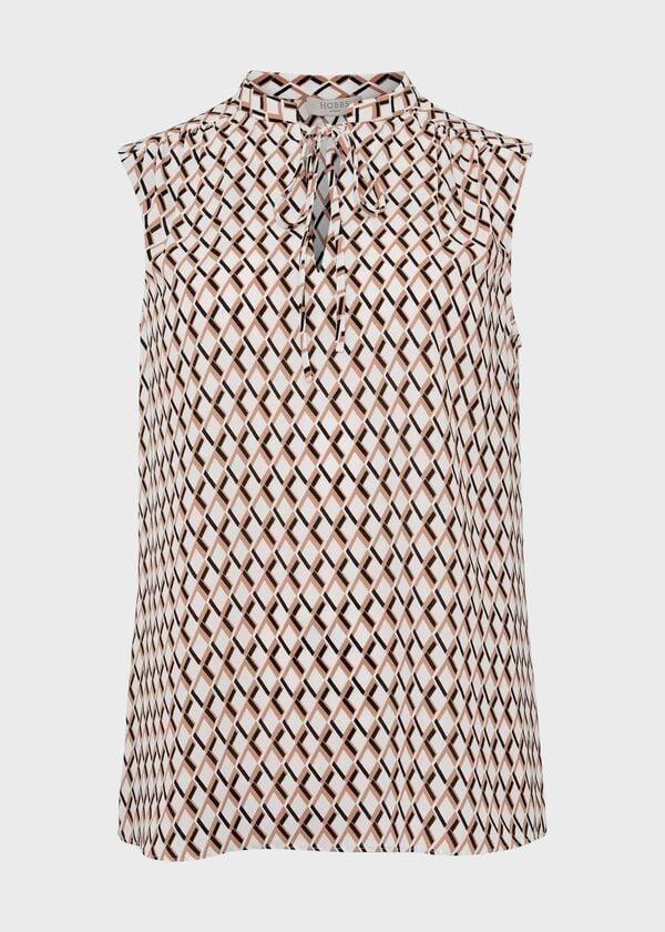 Hobbs Esmeralda Blouse Ivory Black