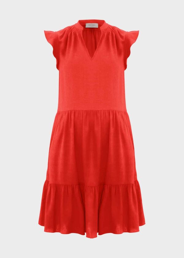 Hobbs Estella Dress Scarlet Red