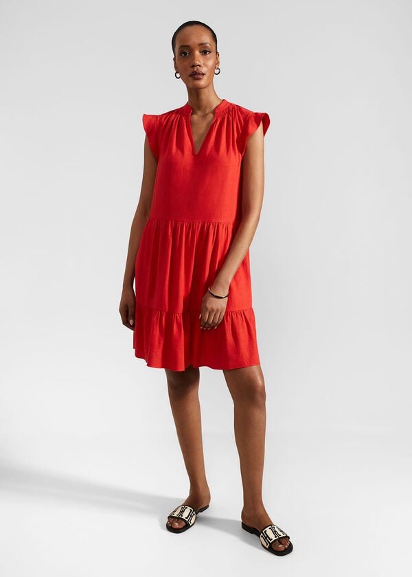 Hobbs Estella Dress Scarlet Red