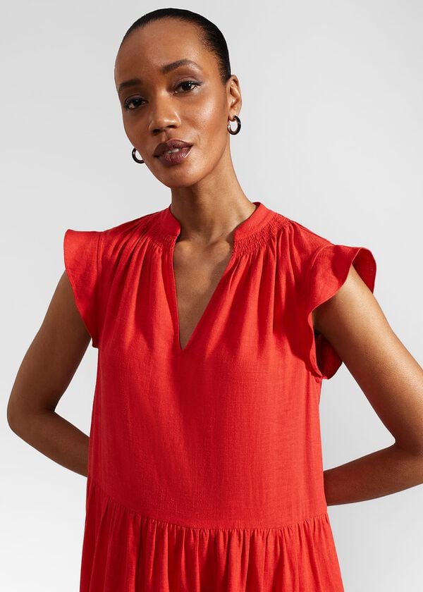 Hobbs Estella Dress Scarlet Red