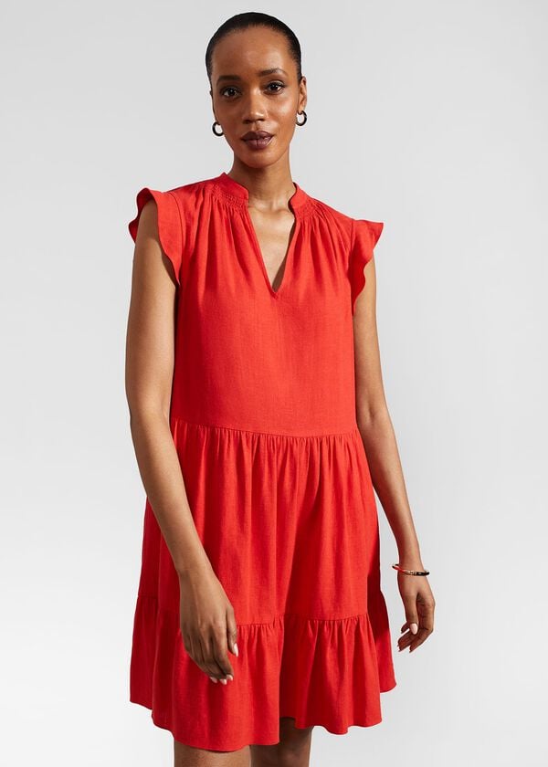 hobbs Estella Dress Scarlet Red
