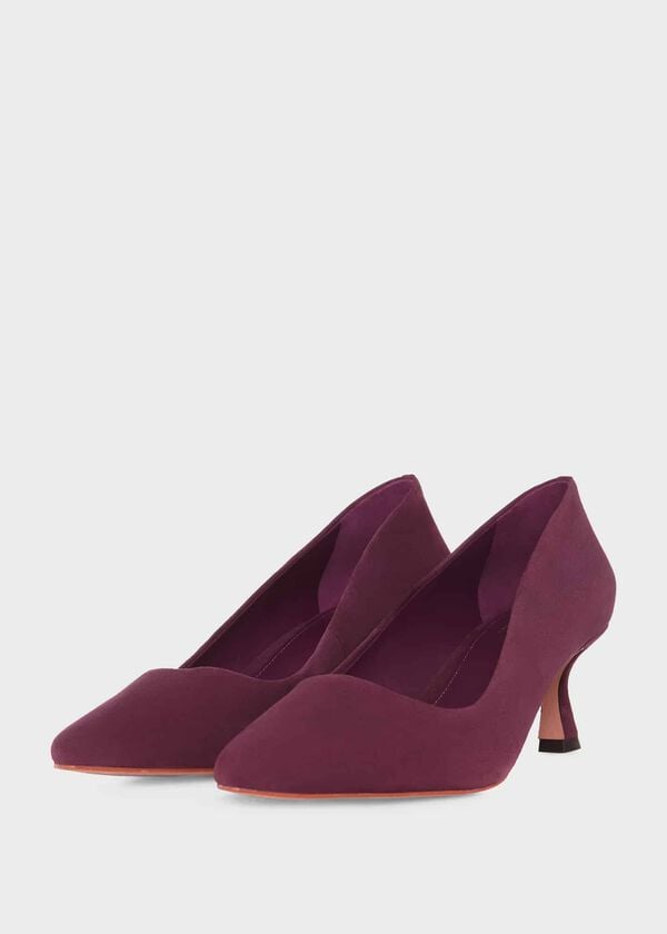 Hobbs Esther Court Shoes Deep Purple