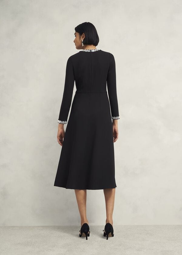 Hobbs Eugenie Trim Detail Dress Hobbs Black