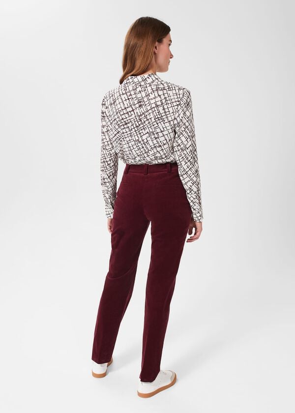 Hobbs Eva Shirt Ivory Plum