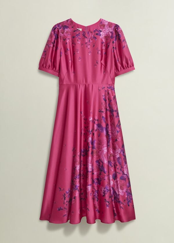 Hobbs Evangeline Dress Pink Multi