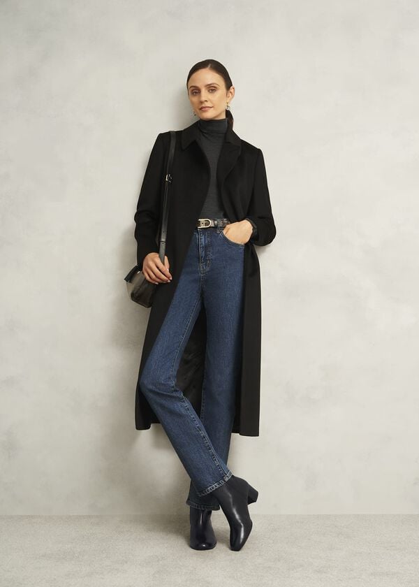 Hobbs Evelyn Leather Ankle Boots Black