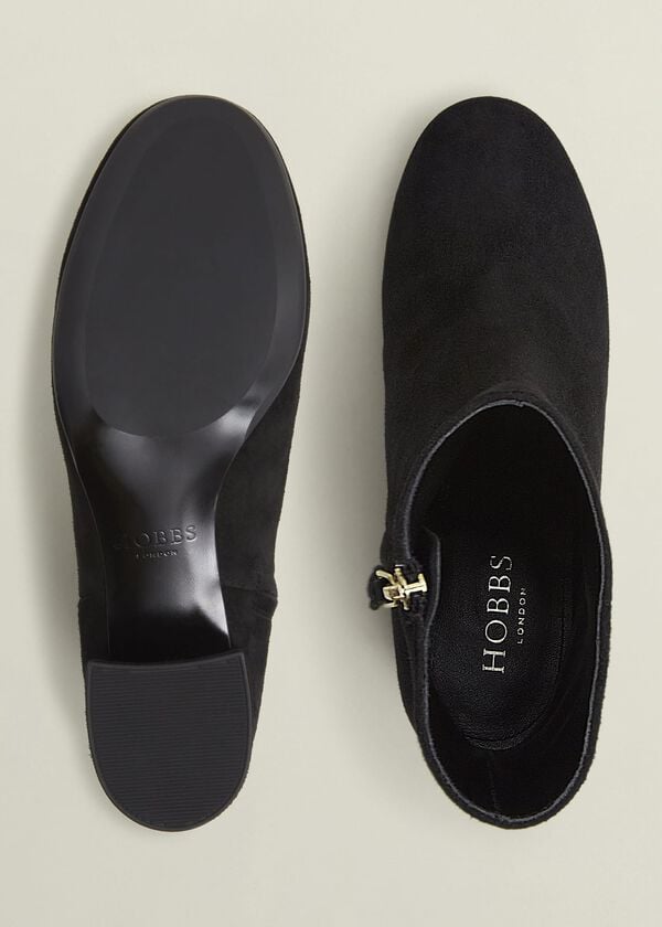Hobbs Evelyn Suede Ankle Boots Black