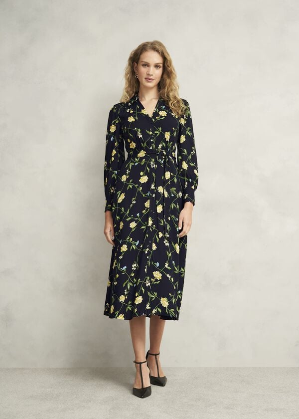 hobbs Everly Dress Navy Multi