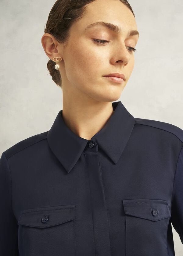 Hobbs Evianna Shirt Midnight Navy