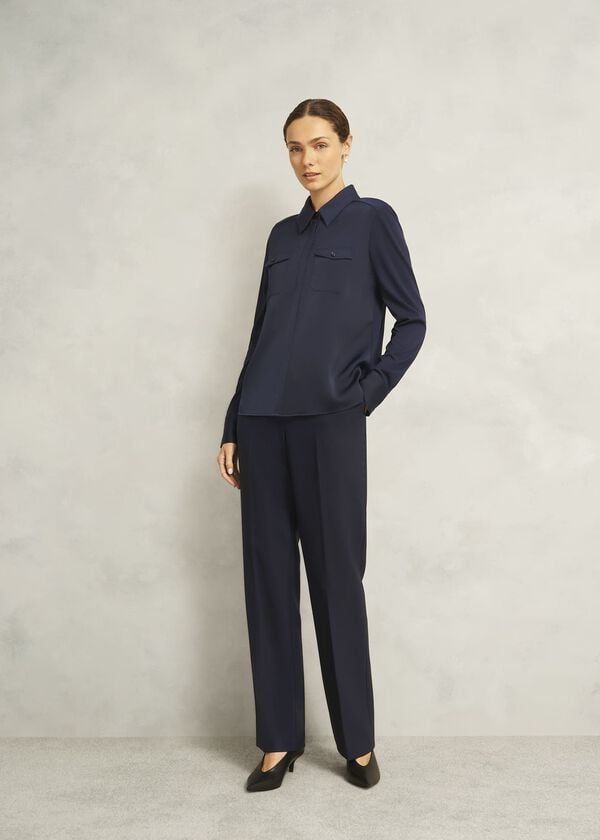 hobbs Evianna Shirt Midnight Navy