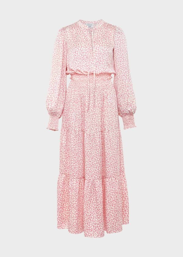 Hobbs Fairfax Dress Ivory Multi