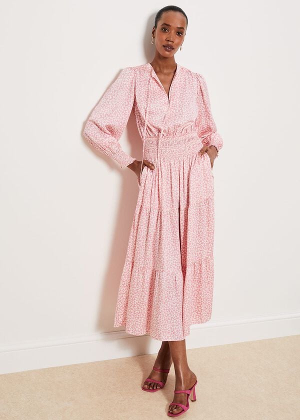 hobbs Fairfax Dress Ivory Multi