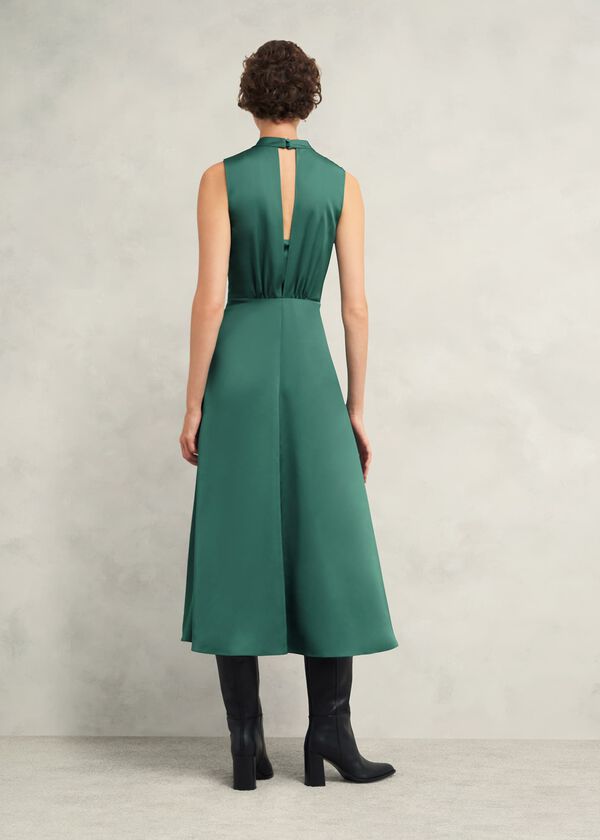 Hobbs Fairhaven Dress Foliage Green