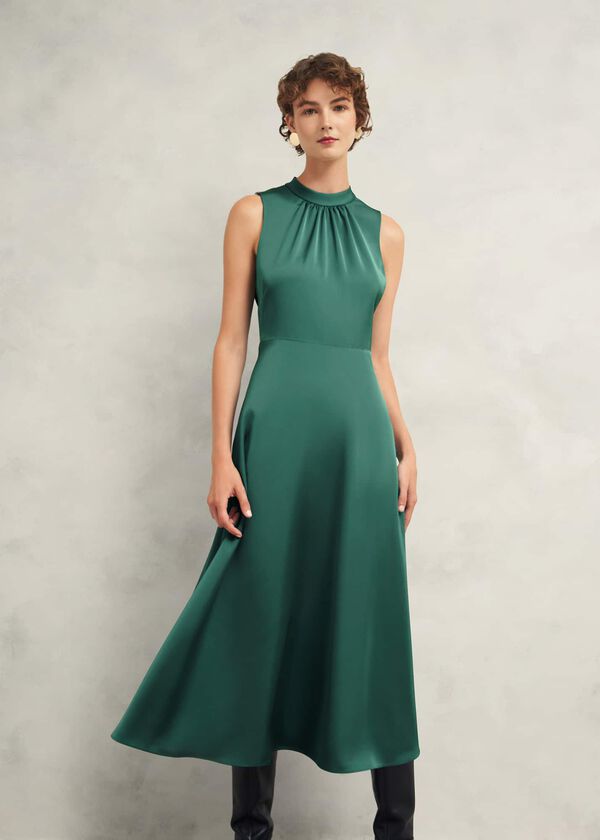 hobbs Fairhaven Dress Foliage Green