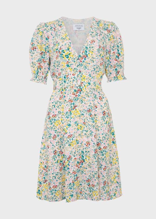 Hobbs Farley Dress Ivory Multi