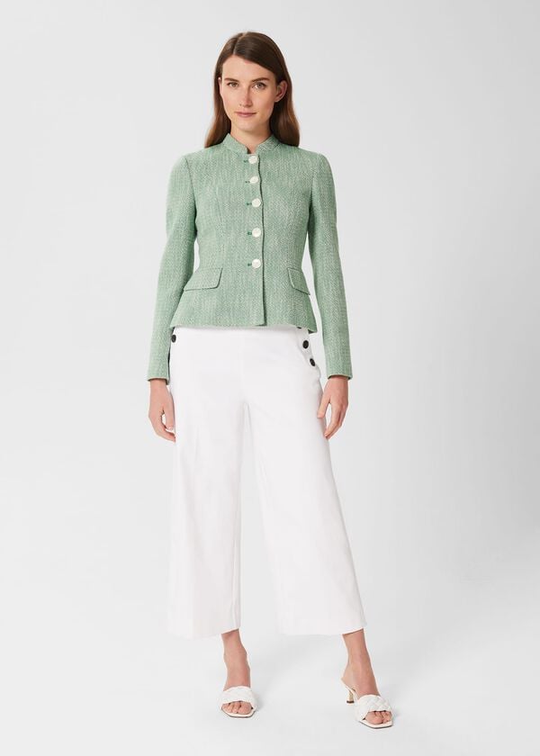 hobbs Farren Tweed Jacket Green