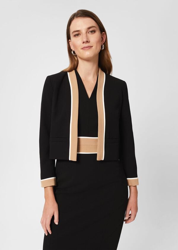 hobbs Fatima Jacket Black Camel