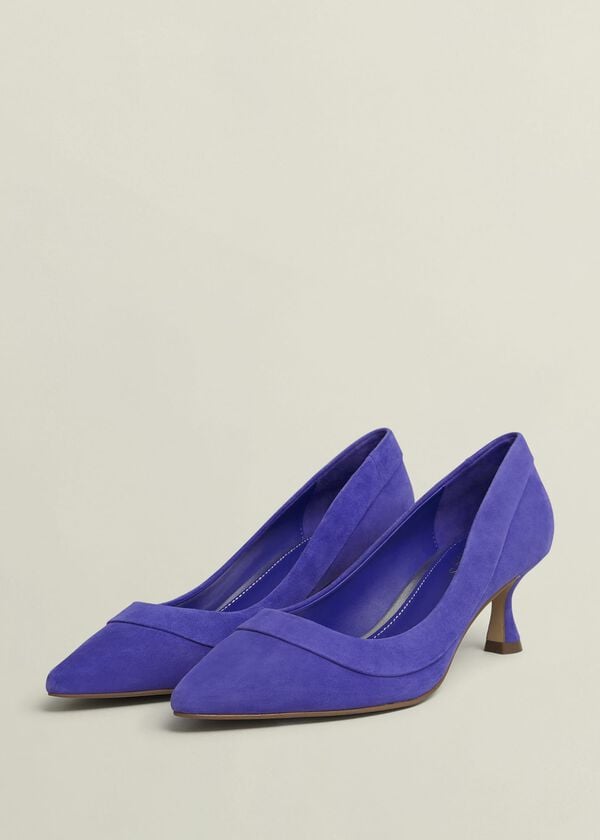 Hobbs Faye Suede Courts Allium Blue