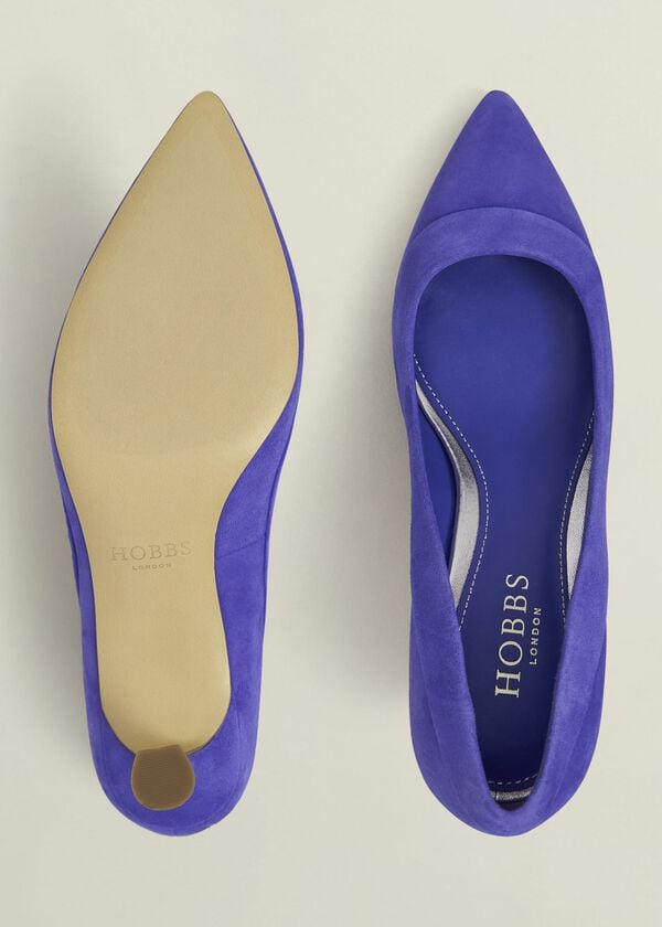 Hobbs Faye Suede Courts Allium Blue