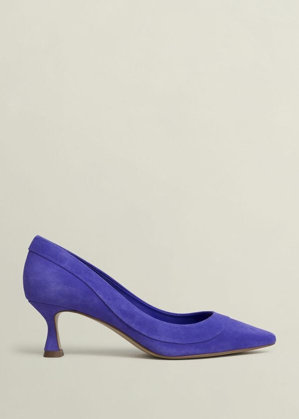 hobbs Faye Suede Courts Allium Blue