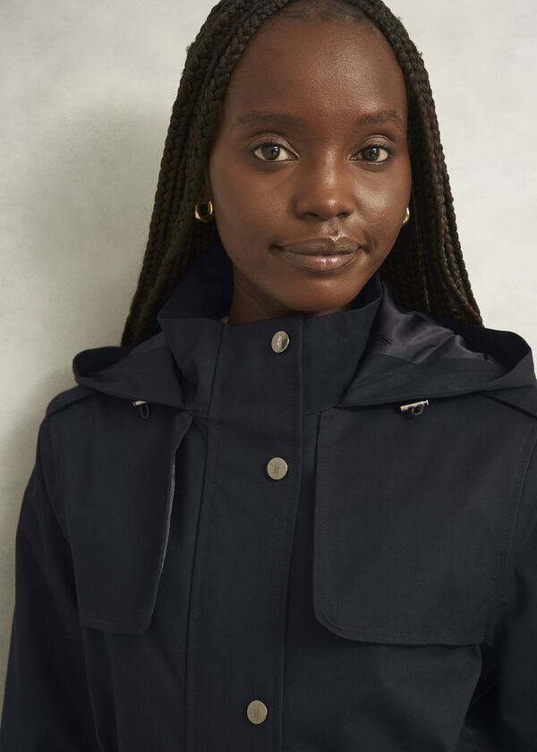 Hobbs Felicia Waterproof Jacket Navy