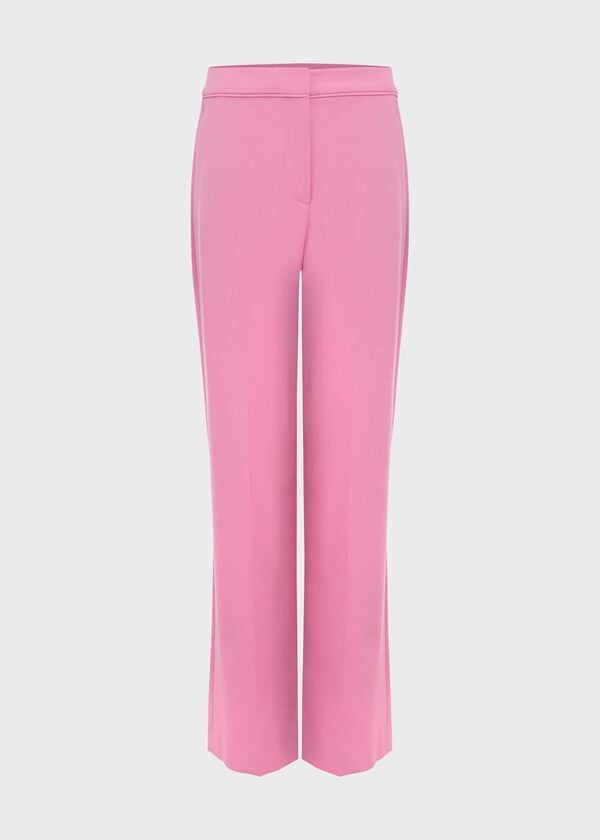 Hobbs Felicity Wide Leg Trousers Carnation Pink