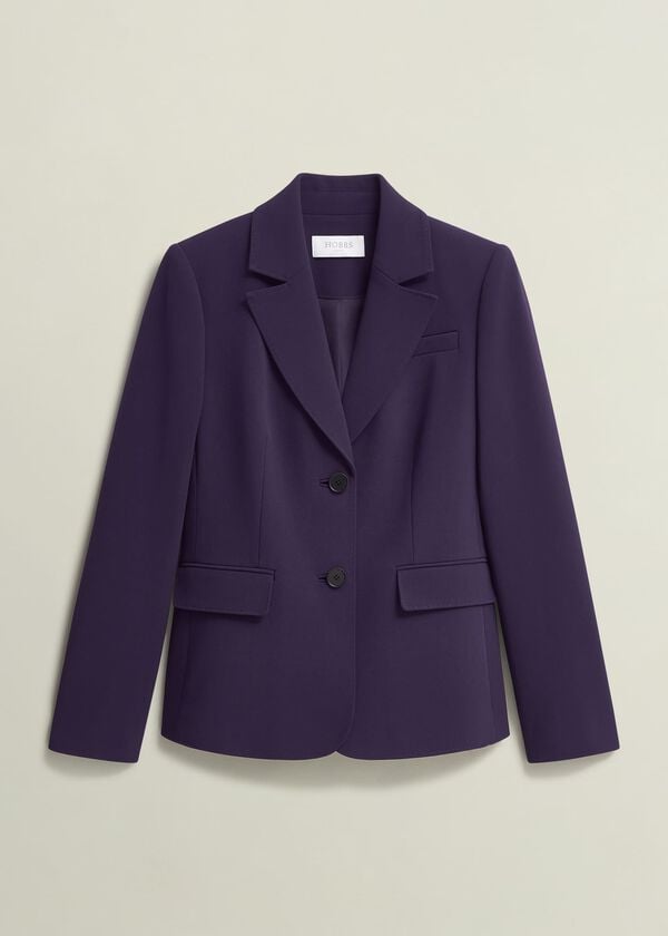 Hobbs Fenella Jacket Grape Purple