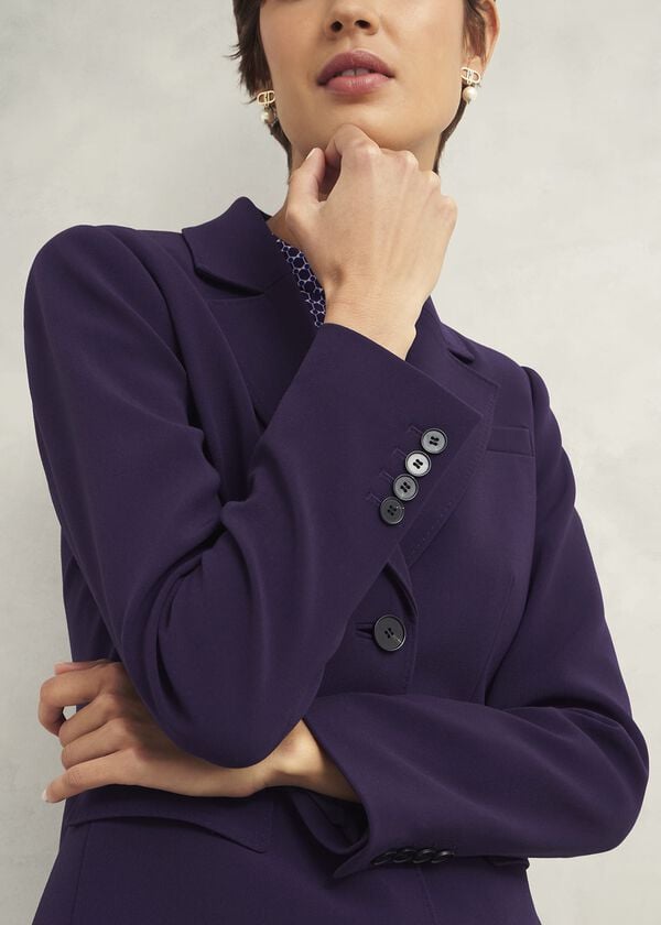 Hobbs Fenella Jacket Grape Purple