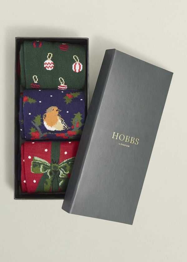 Hobbs Festive Sock Set Multi