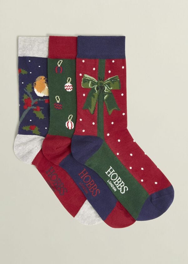 hobbs Festive Sock Set Multi