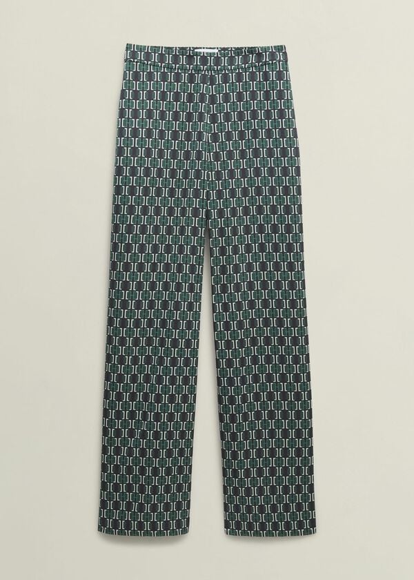 Hobbs Finwell Satin Trousers Multi