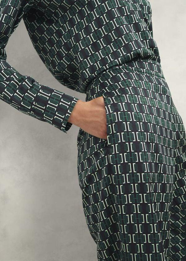 Hobbs Finwell Satin Trousers Multi