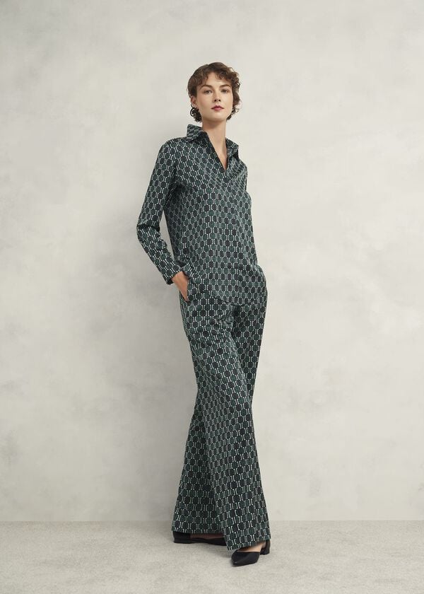 hobbs Finwell Satin Trousers Multi