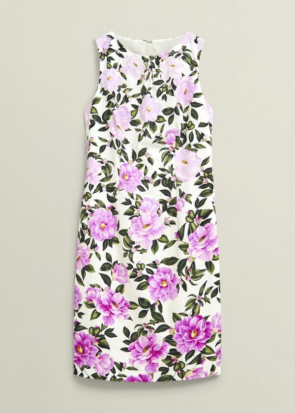 Hobbs Fiona Dress Ivory Multi