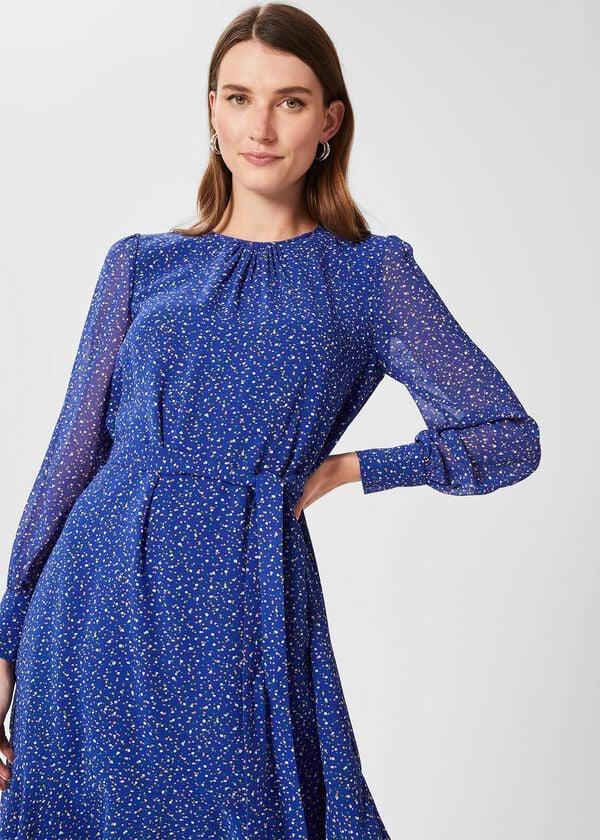 Hobbs Frances Dress Cobalt Multi