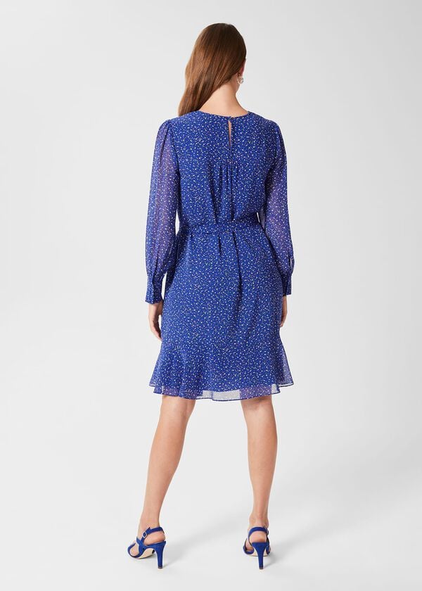 Hobbs Frances Dress Cobalt Multi