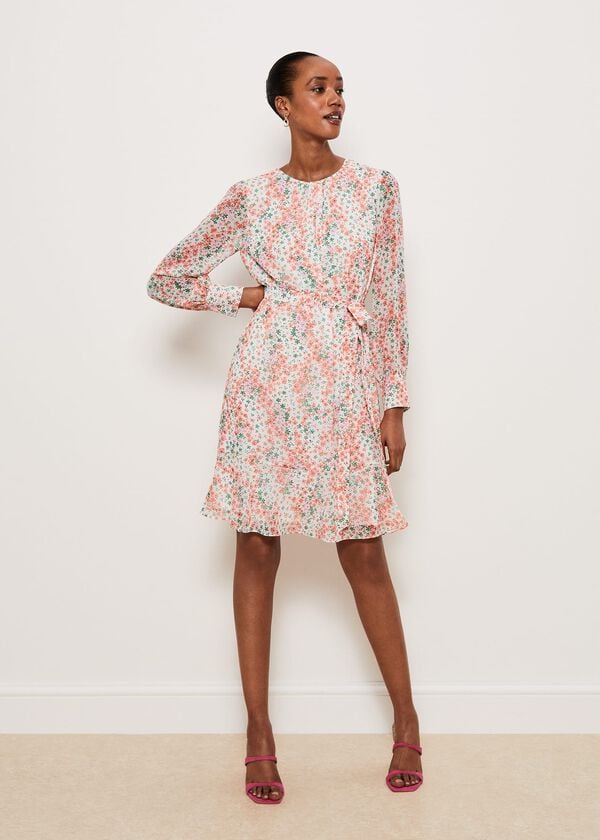 Hobbs Frances Dress Ivory Multi