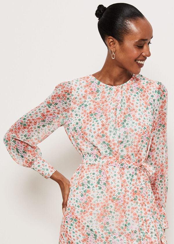 Hobbs Frances Dress Ivory Multi