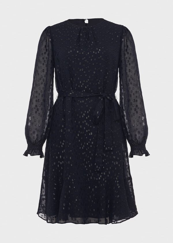 Hobbs Frances Dress Navy