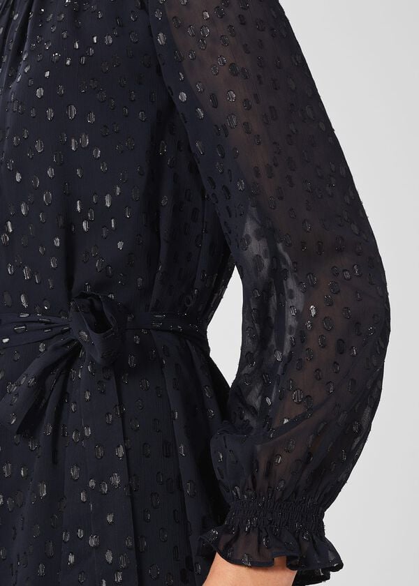 Hobbs Frances Dress Navy