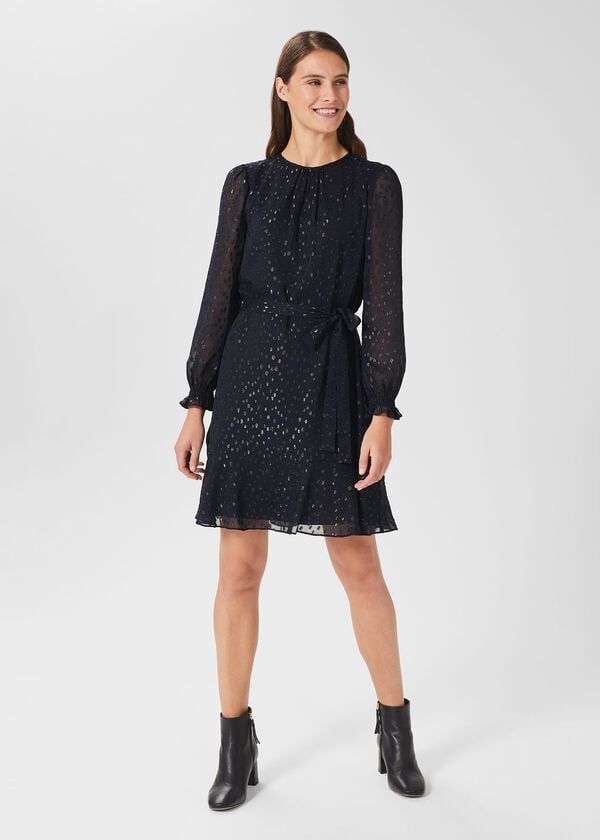 hobbs Frances Dress Navy