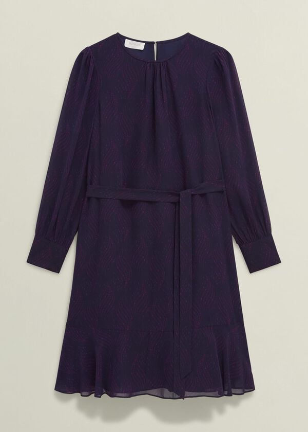 Hobbs Frances Dress Plum Multi