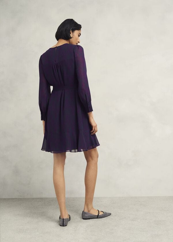 Hobbs Frances Dress Plum Multi