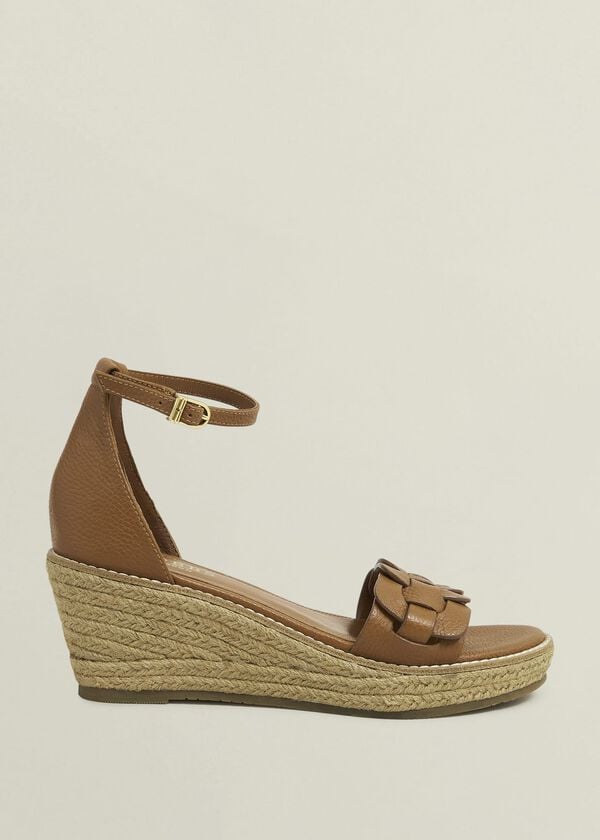 hobbs Francis Leather Espadrilles Tan