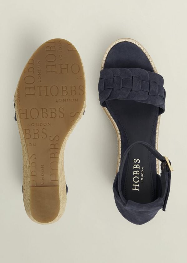 Hobbs Francis Suede Espadrilles Hobbs Navy