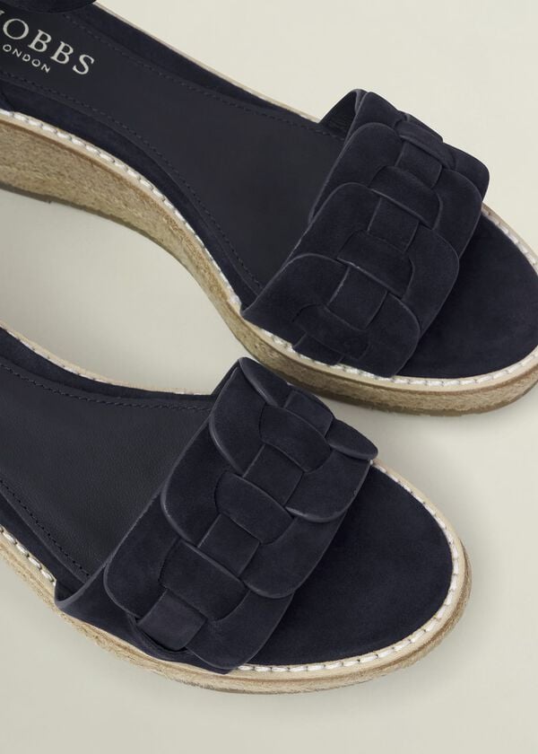 Hobbs Francis Suede Espadrilles Hobbs Navy