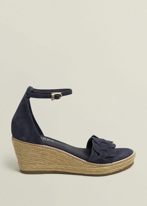 hobbs Francis Suede Espadrilles Hobbs Navy
