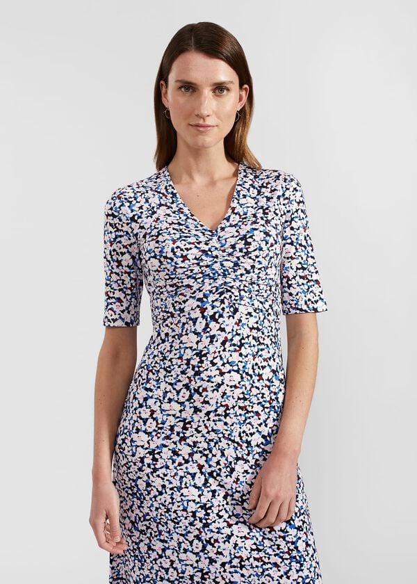 Hobbs Frankie Dress Navy Multi